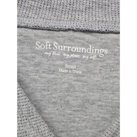 Soft Surroundings Striped Chill Time Sweatshirt Dress-Size Small Pockets-Casual - Picture 5 of 7